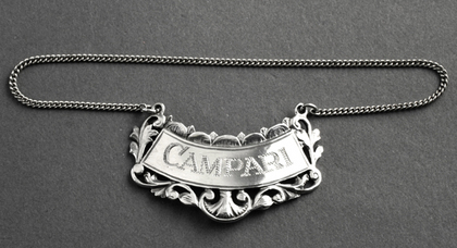 Campari Sterling Silver Wine Label